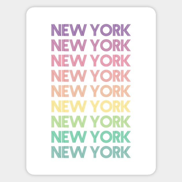 New York Sticker by RainbowAndJackson